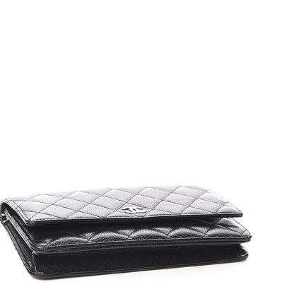 Chanel Caviar Quilted Wallet On Chain WOC Black 4 of 14
