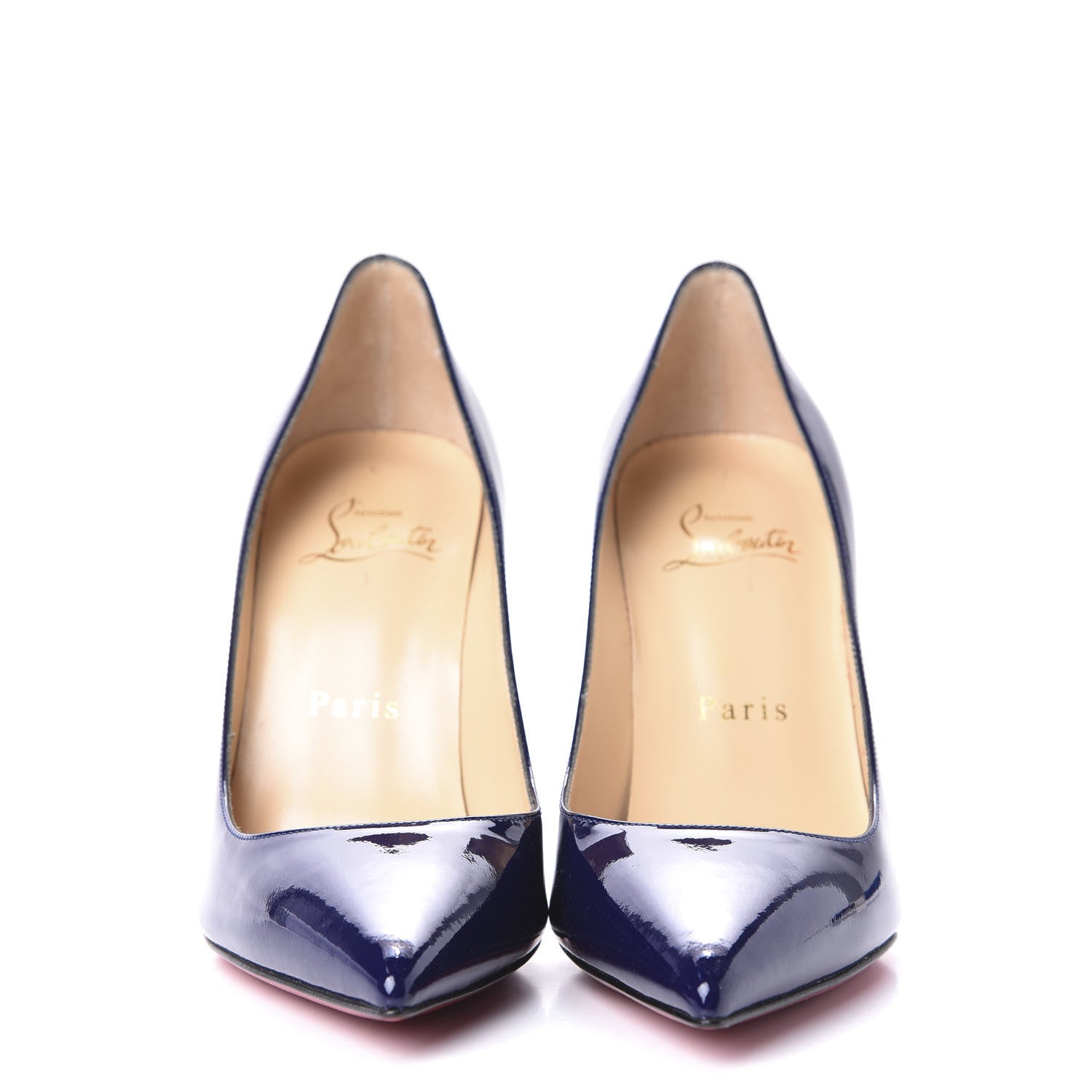 Christian Louboutin Patent Decollete 554 100 Pumps 35 Purple Pop 2 of 9