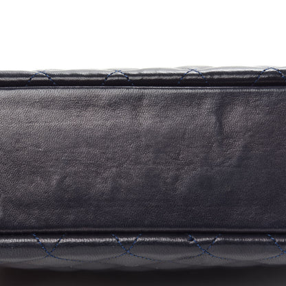Chanel Lambskin Quilted Camera Case Navy Blue 10 of 13