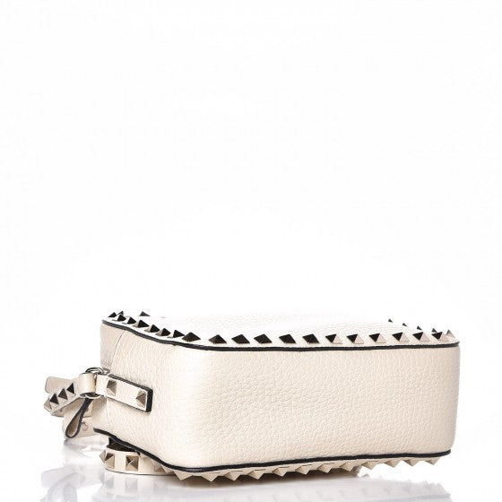Valentino Garavani Grained Calfskin Rockstud Camera Crossbody Bag Ivory 4 of 7