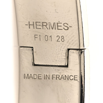 Hermes Enamel Narrow Clic Clac H Bracelet PM White 4 of 4