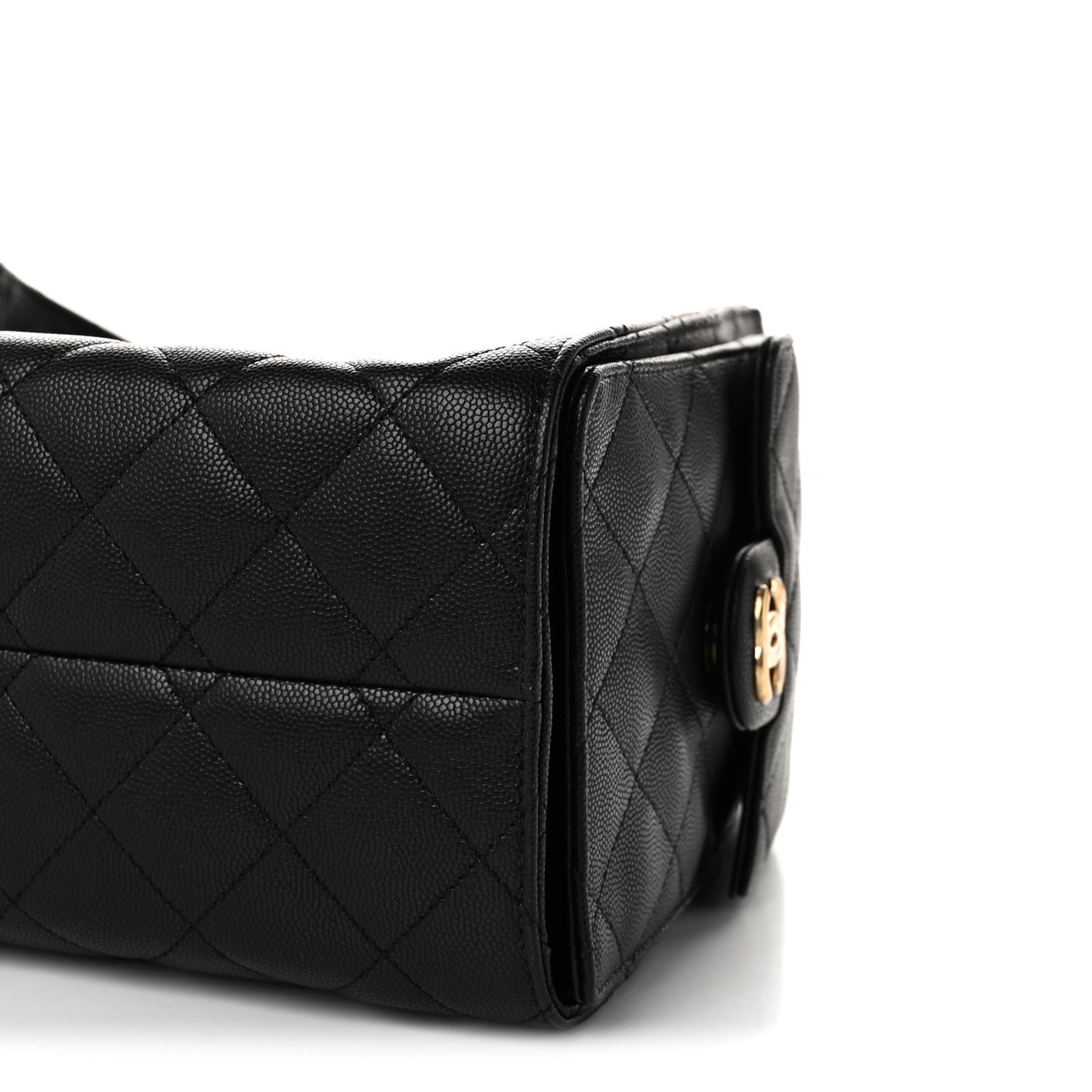 Caviar Quilted Small Chanel 25 Handbag Black
