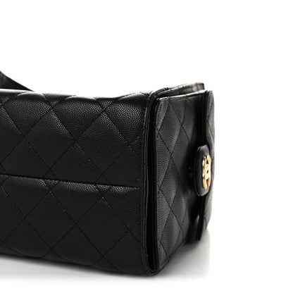 Chanel Caviar Quilted Small Chanel 25 Handbag Black 9 of 10