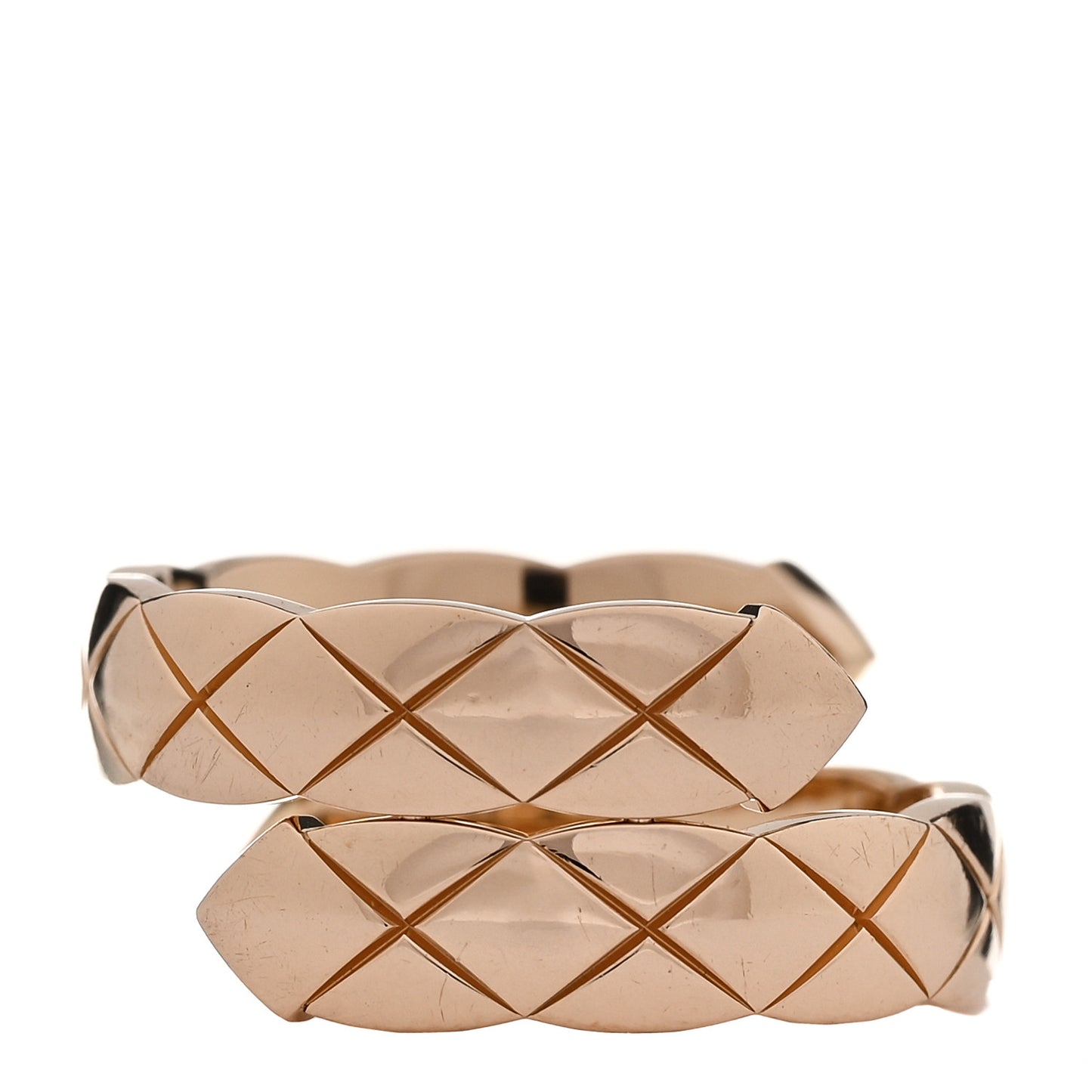 18K Beige Gold Diamond Coco Crush Toi Et Moi Ring 57 8