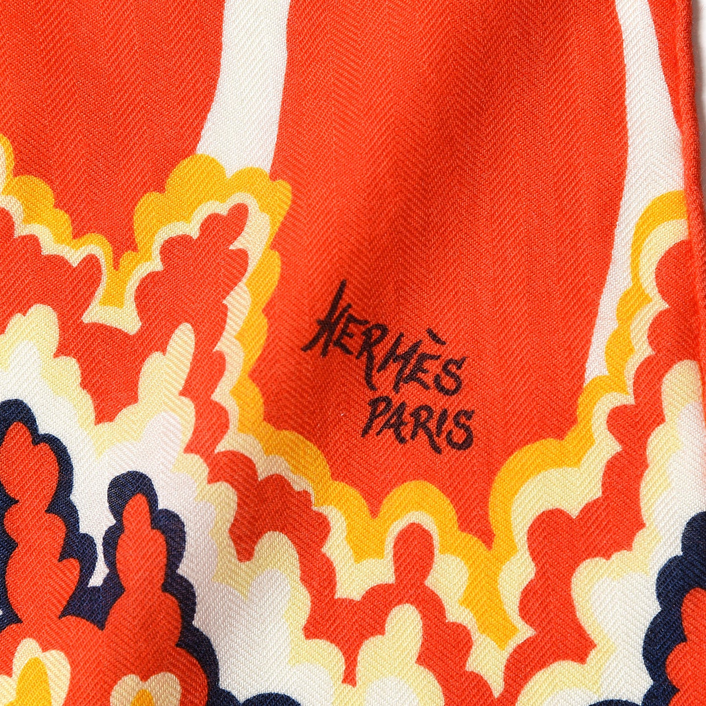 Cashmere Silk Three Graces Shawl 140 Orange Corail Marine