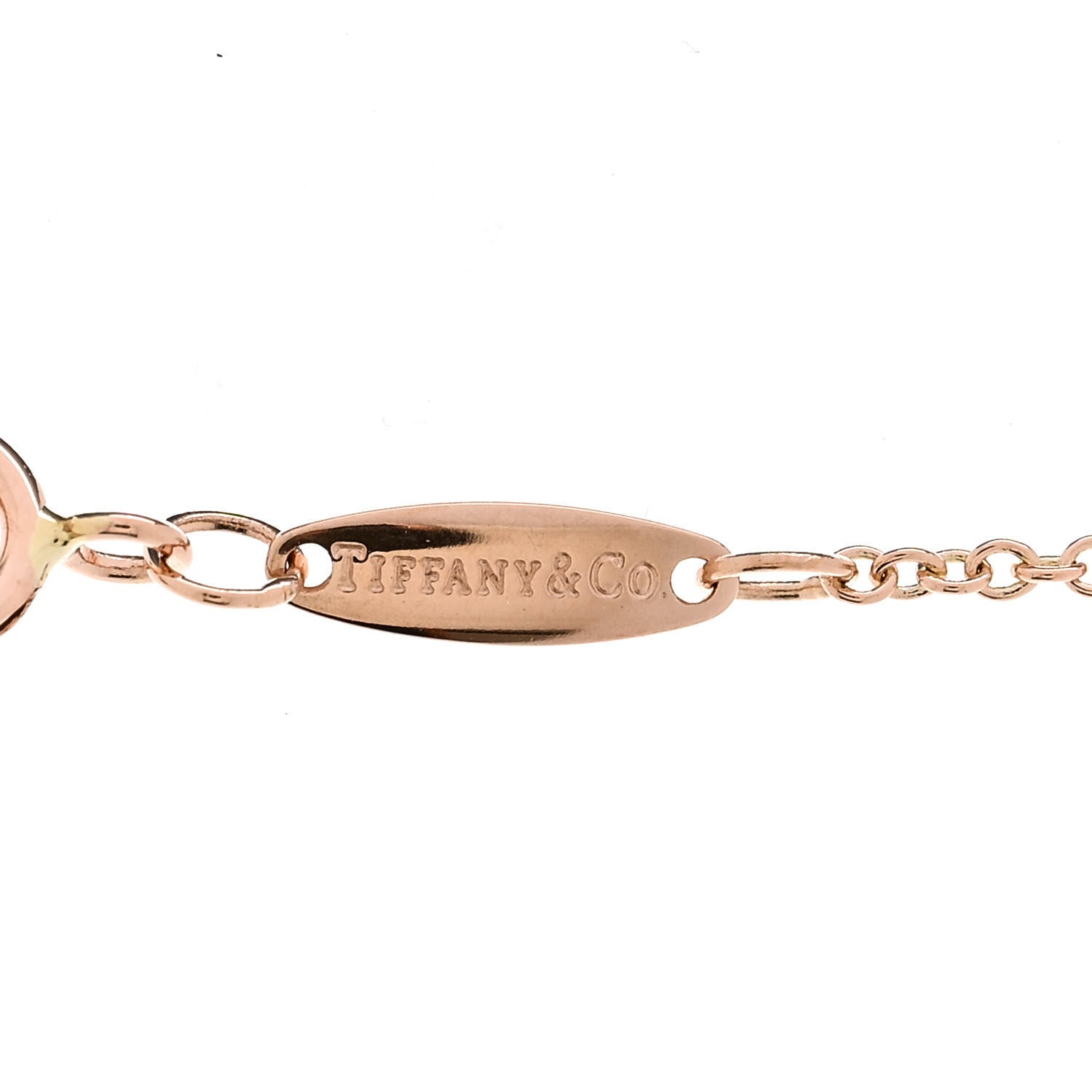 Tiffany 18K Rose Gold Diamond .31ctw Elsa Peretti Diamonds by the Yard Sprinkle Necklace 4 of 5