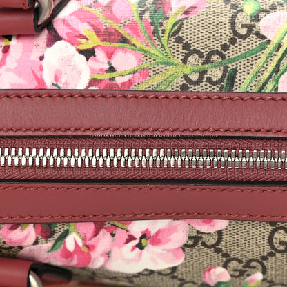 Gucci GG Supreme Monogram Blooms Small Boston Beige Multicolor Dry Rose 13 of 14