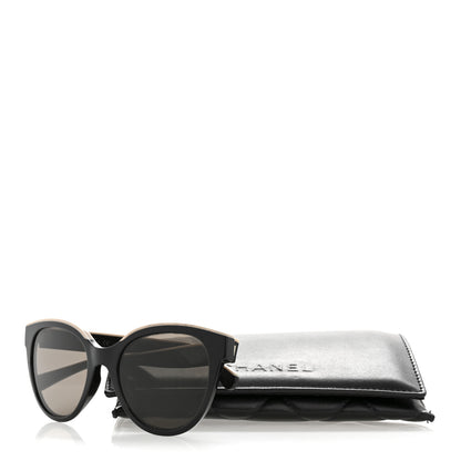 Chanel Acetate CC Butterfly Sunglasses 5414-A Black Beige 10 of 10
