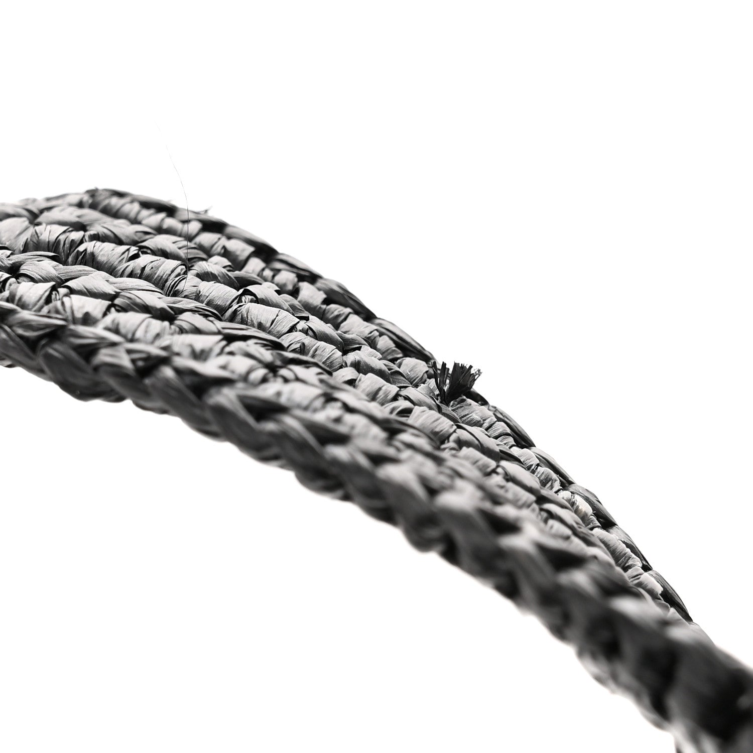 Loewe Raffia Medium Elephant Basket Tote Bag Black 12 of 14