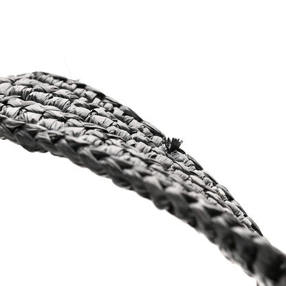 Loewe Raffia Medium Elephant Basket Tote Bag Black 12 of 14