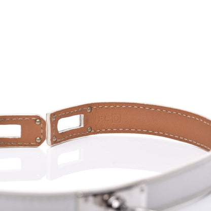 Hermes Epsom Kelly Double Tour Bracelet S White 5 of 6