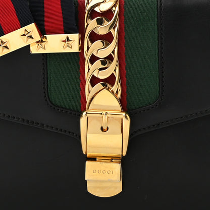 Gucci Calfskin Small Sylvie Shoulder Bag Black 8 of 18