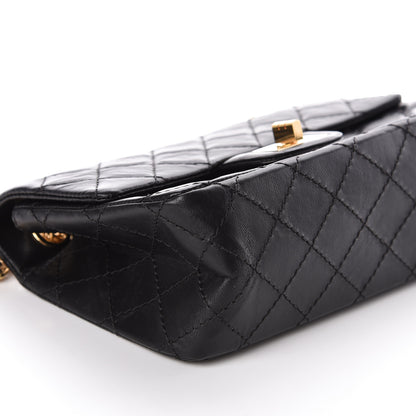Chanel Aged Calfskin Quilted 2.55 Reissue Mini Flap Black 9 of 11