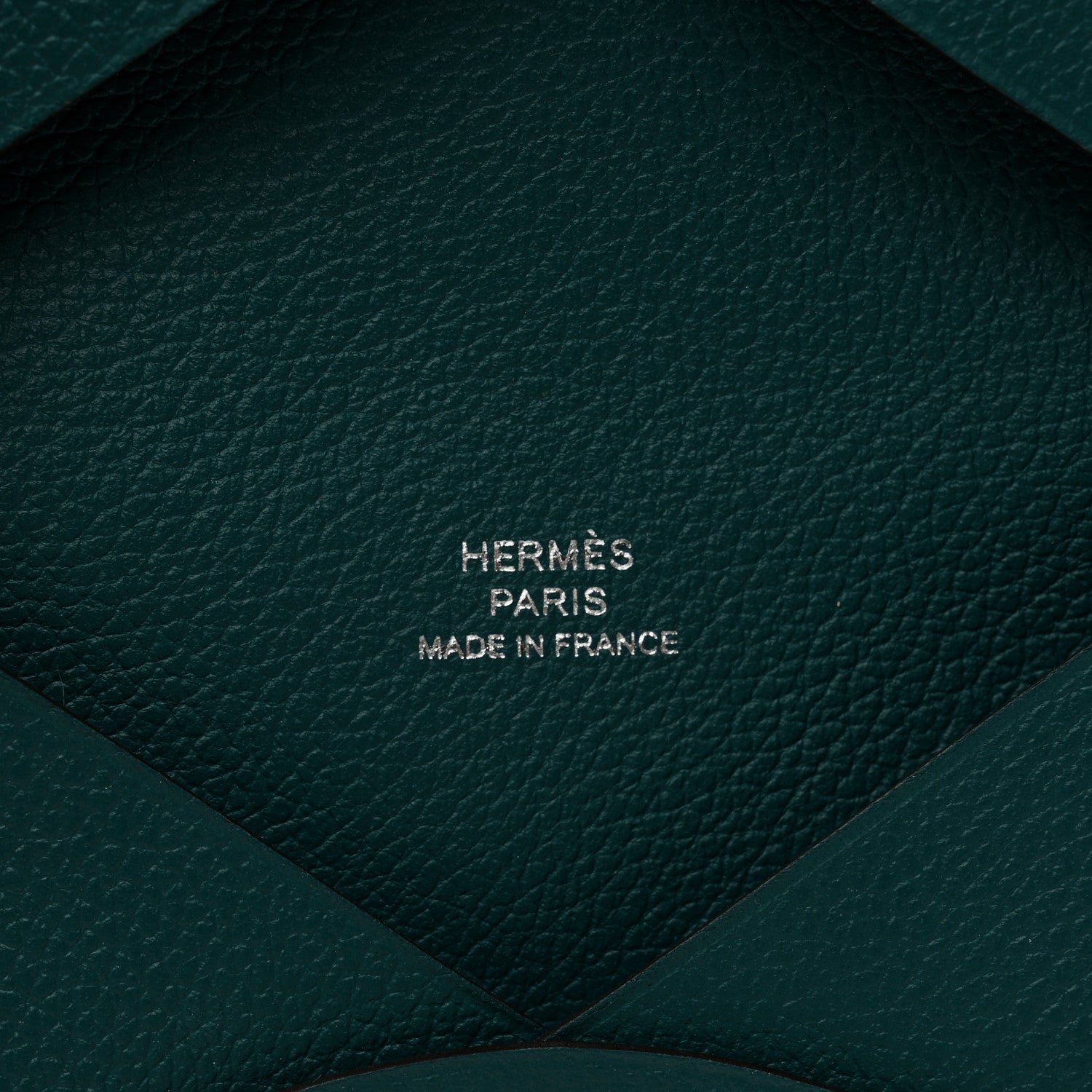 Hermes Evercolor Calvi Card Case Vert Bosphore 6 of 7