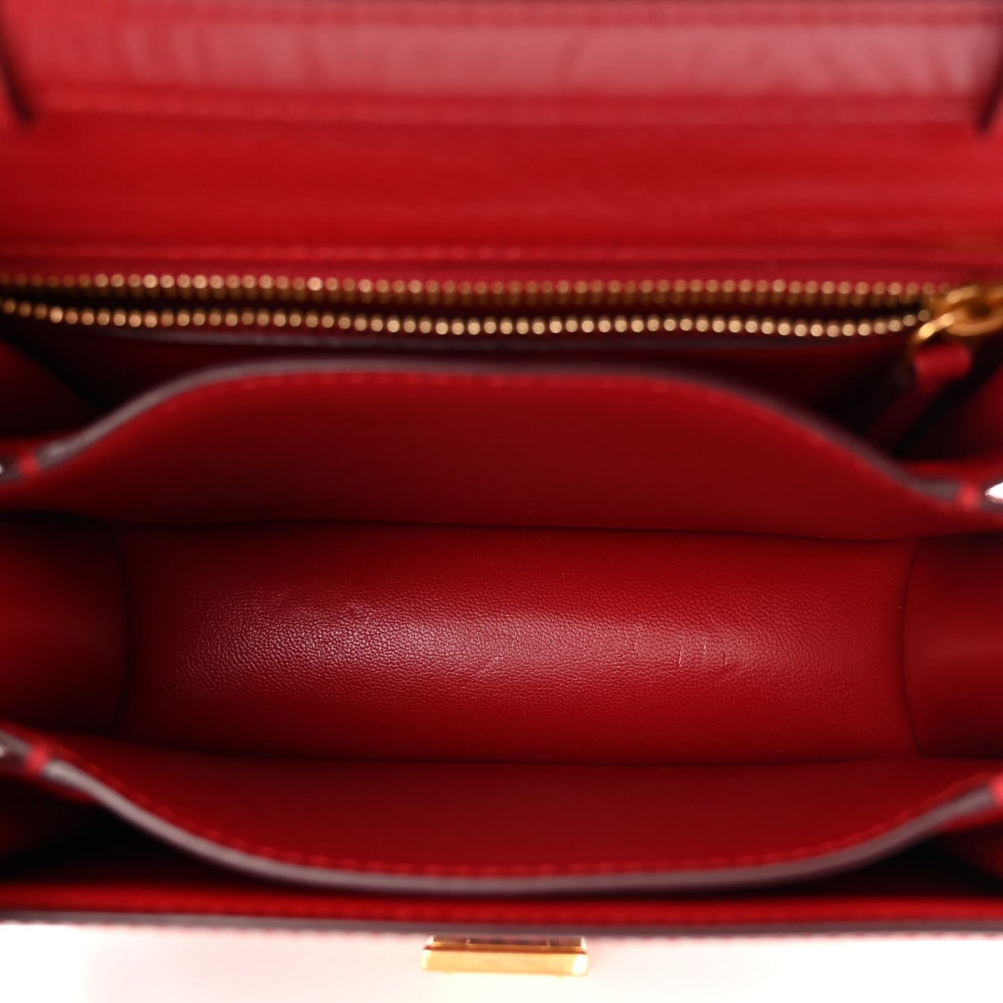 Box Calfskin Small Classic Box Flap Bag Red