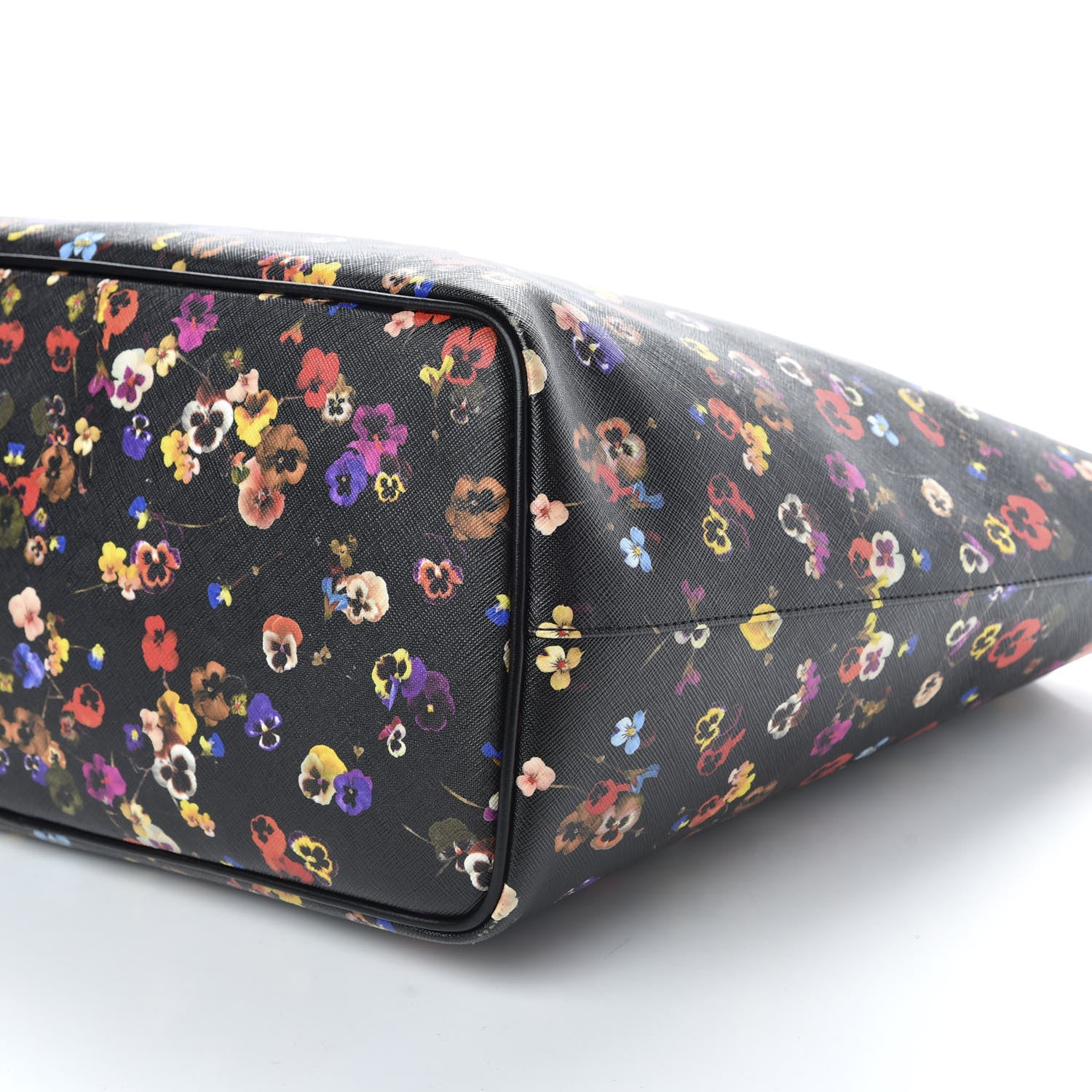 Givenchy Coated Canvas Pansy Print Large Antigona Tote Black 8 of 10