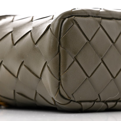 Bottega Veneta Calfskin Intrecciato Bang Bang Vanity Case Kaki 9 of 11
