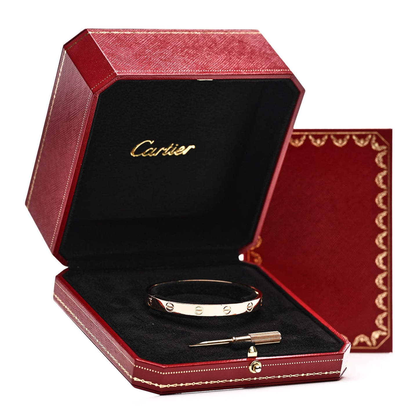 18K Pink Gold LOVE Bracelet 17