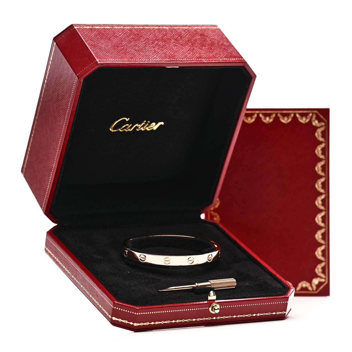 Cartier 18K Pink Gold LOVE Bracelet 17 5 of 5