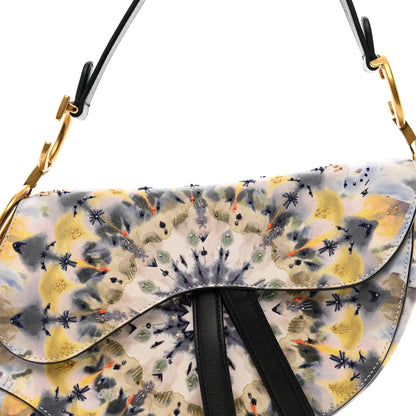 Christian Dior Calfskin Embroidered Kaleidiorscopic Saddle Bag Multicolor 5 of 10