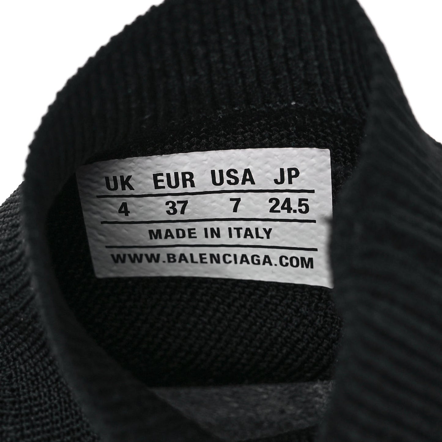 Neoprene Knit Womens Speed Sneakers 37 Black White