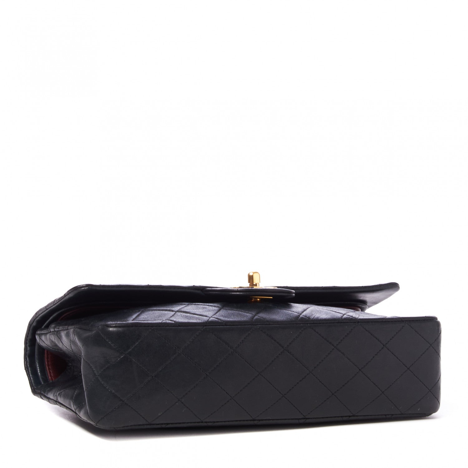 Chanel Lambskin Quilted Medium Double Flap Black 3 of 9