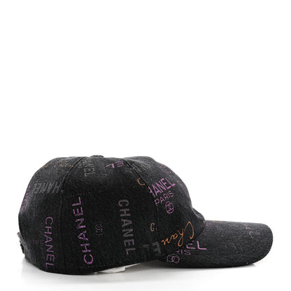 Chanel Denim Mood Cap Hat Black 4 of 9