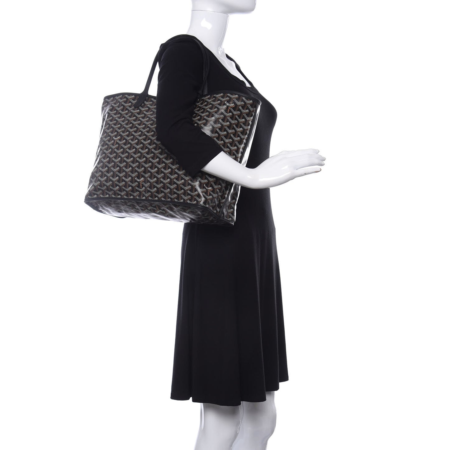 Goyardine Reversible Anjou PM Black