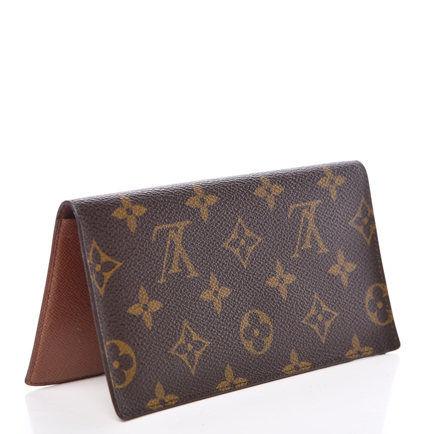 Monogram Simple Checkbook Holder Wallet