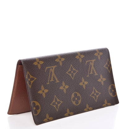 Louis Vuitton Monogram Simple Checkbook Holder Wallet 3 of 9