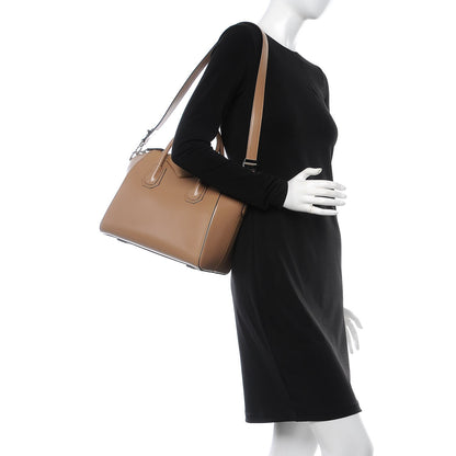 Givenchy Shiny Lord Calfskin Small Antigona Dark Beige 2 of 10