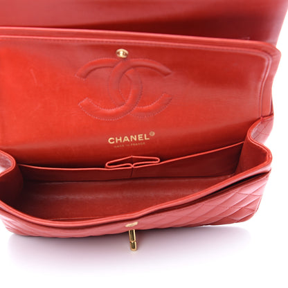 Chanel Lambskin Quilted Medium Double Flap Red 4 of 19