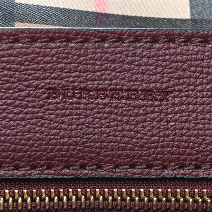 Burberry Calfskin Crest Embossed Large Tote Burgundy 5 of 8