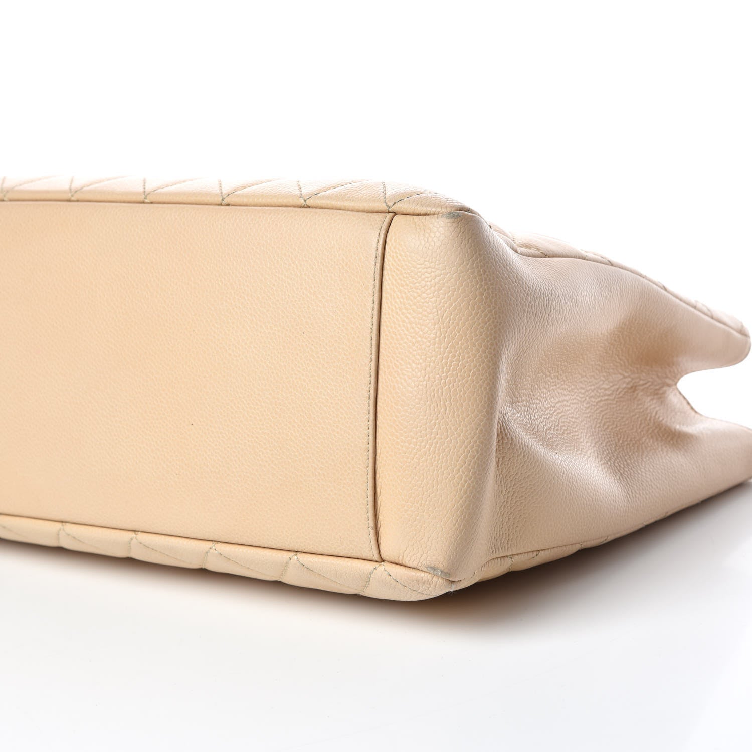 Chanel Caviar Quilted Grand Shopping Tote GST Beige Clair 6 of 27