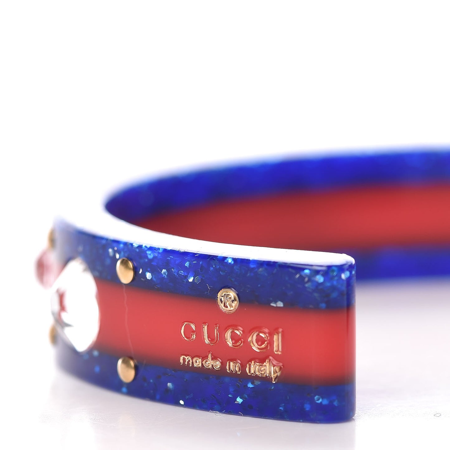 Crystal Web Cuff Blue Red