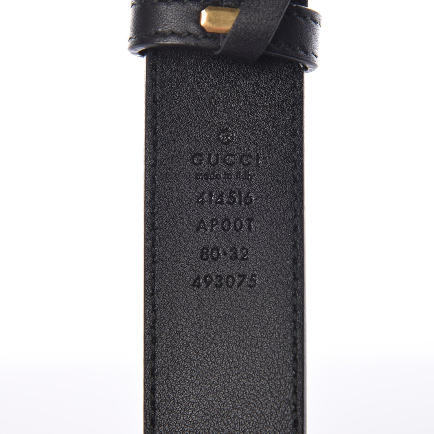 Gucci Calfskin Double G 30mm Belt 80 32 Black 4 of 6
