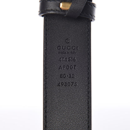 Gucci Calfskin Double G 30mm Belt 80 32 Black 4 of 6