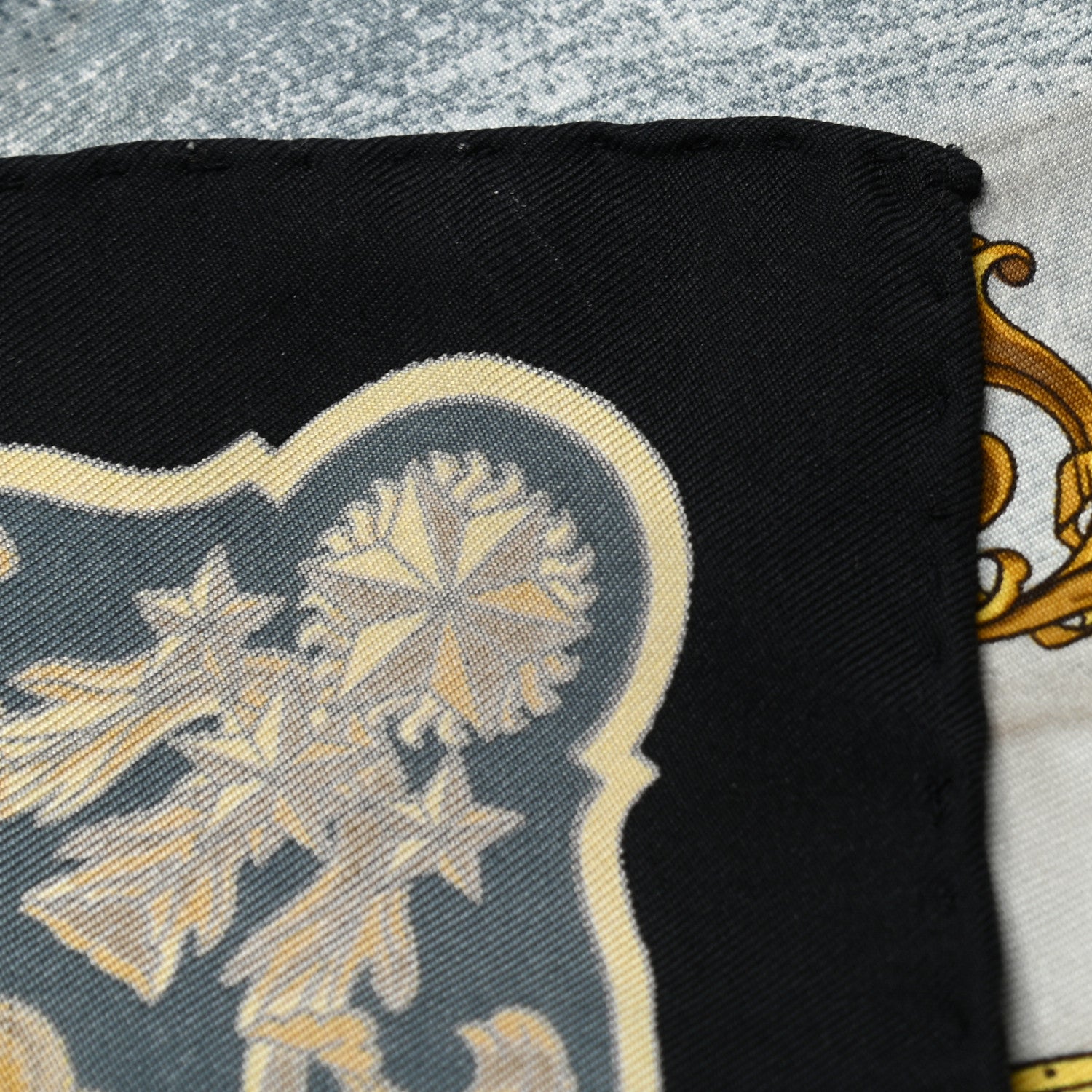 Hermes Silk Cosmos Pocket Square 5 of 5