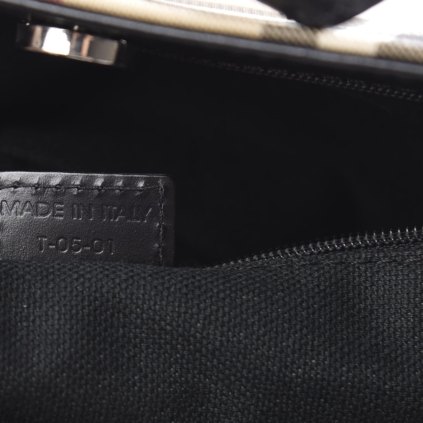 House Check Medium Tote Black