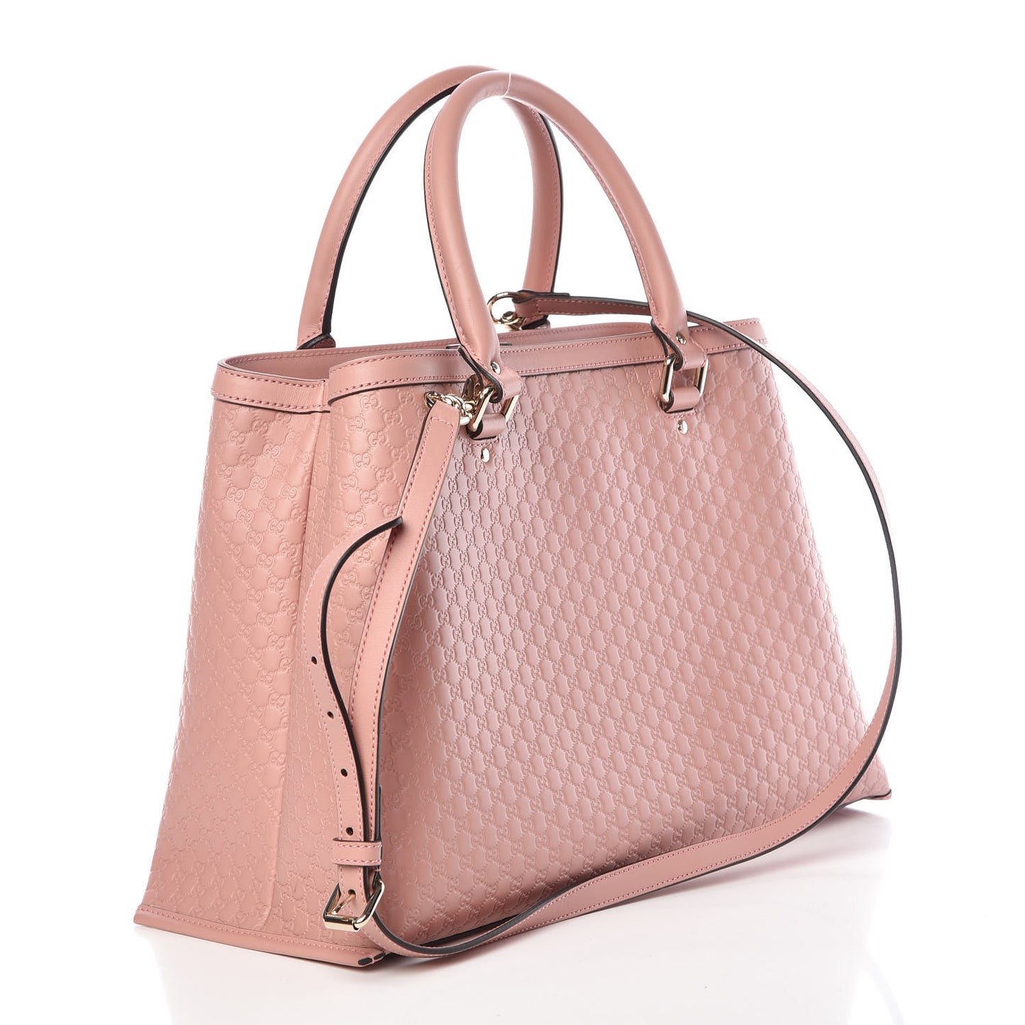 Soft Microguccissima Medium Tote Soft Pink