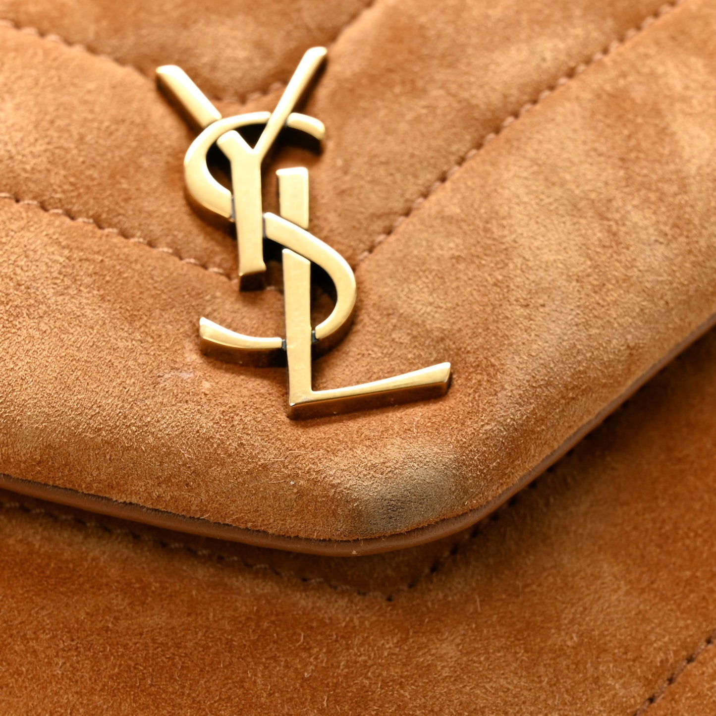 Suede Toy Loulou Shoulder Bag Cinnamon