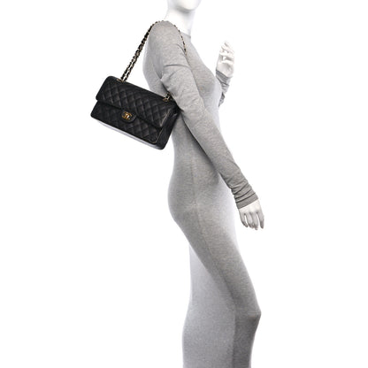 Chanel Caviar Quilted Medium Double Flap Black 2 of 11