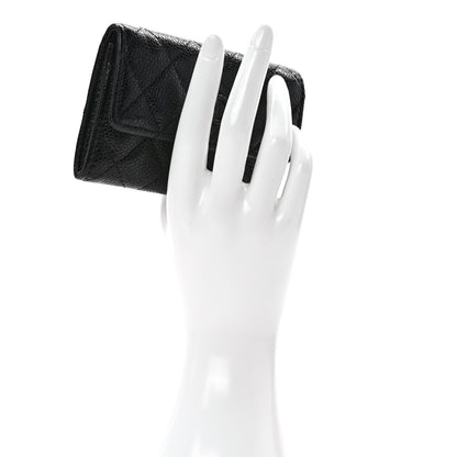 Chanel Caviar Quilted Flap Card Holder So Black 2 of 9