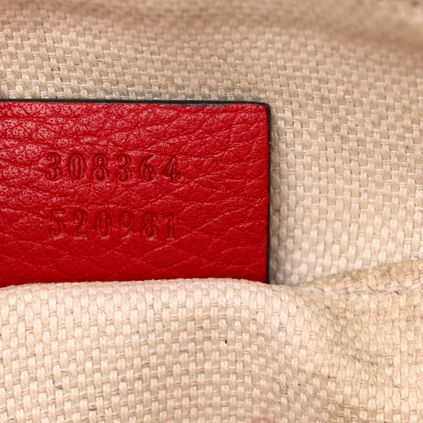 Pebbled Calfskin Small Soho Disco Bag Vibrant Red
