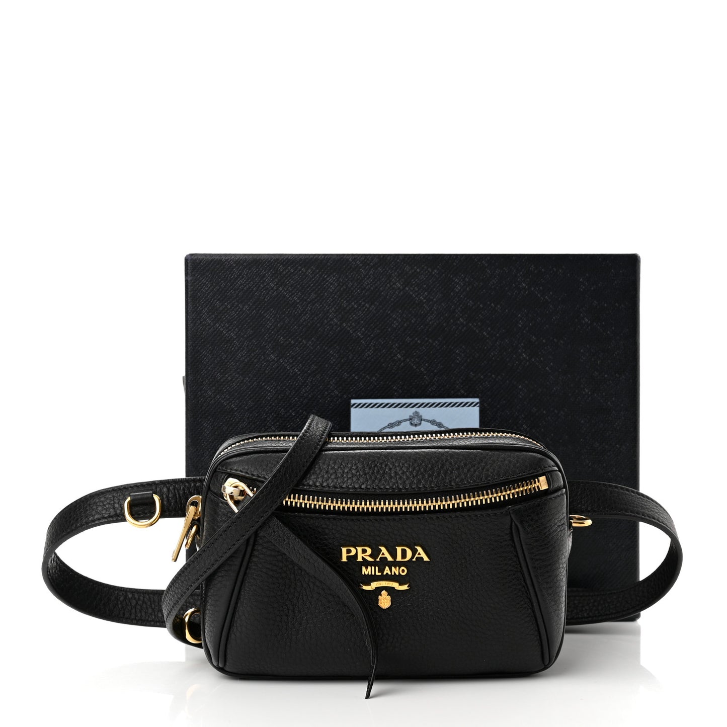 Vitello Daino Belt Bag Black