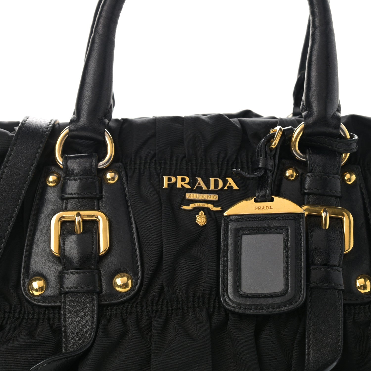 Prada Tessuto Nylon Gaufre Tote Black 8 of 12