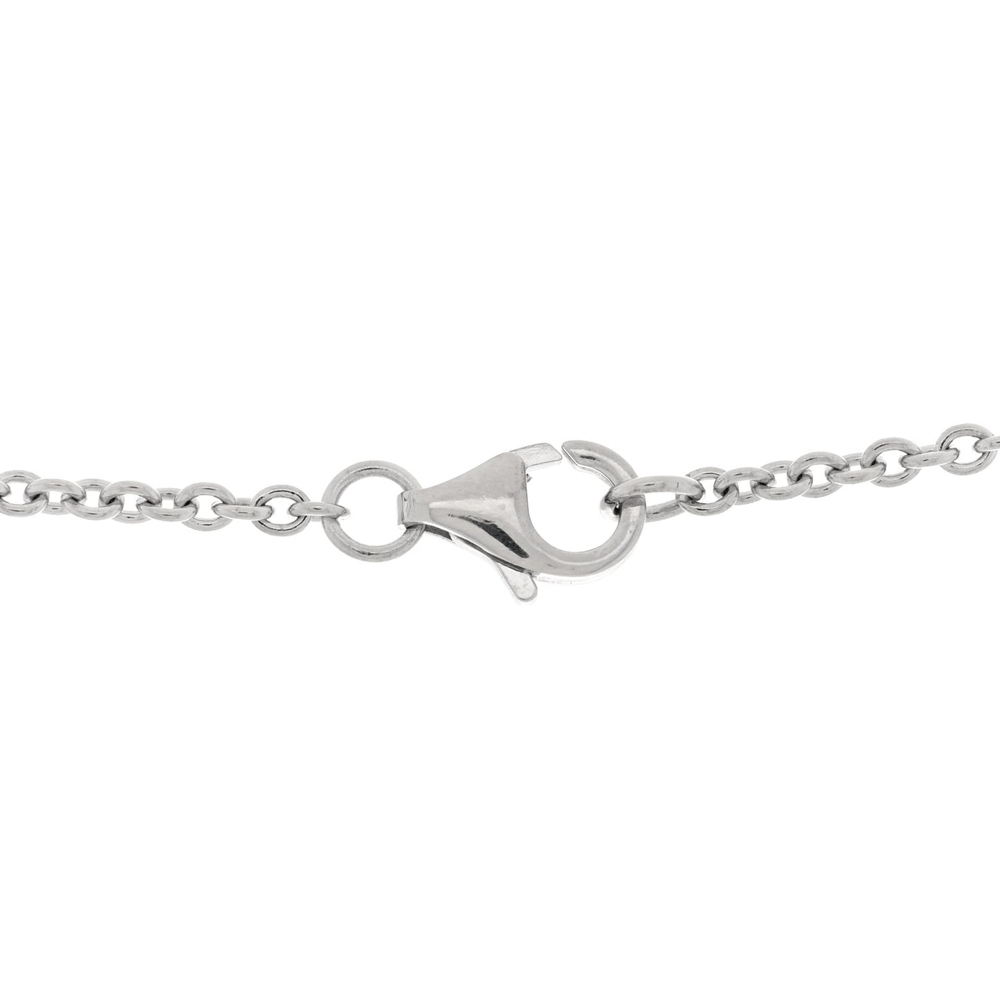 18K White Gold Interlocking LOVE Necklace