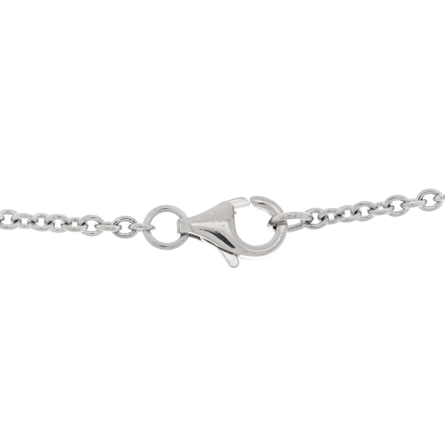 Cartier 18K White Gold Interlocking LOVE Necklace 5 of 5
