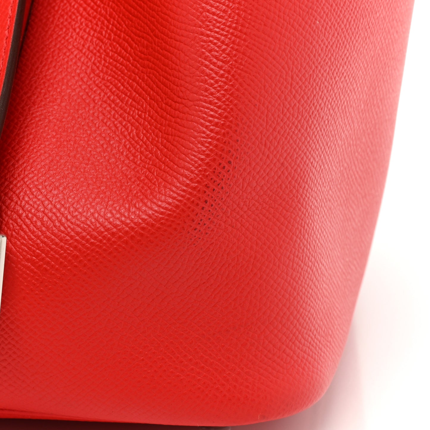 Epsom Tressage De Cuir Picotin Lock 22 MM Rouge Coeur Bleu du Nord Rouge H