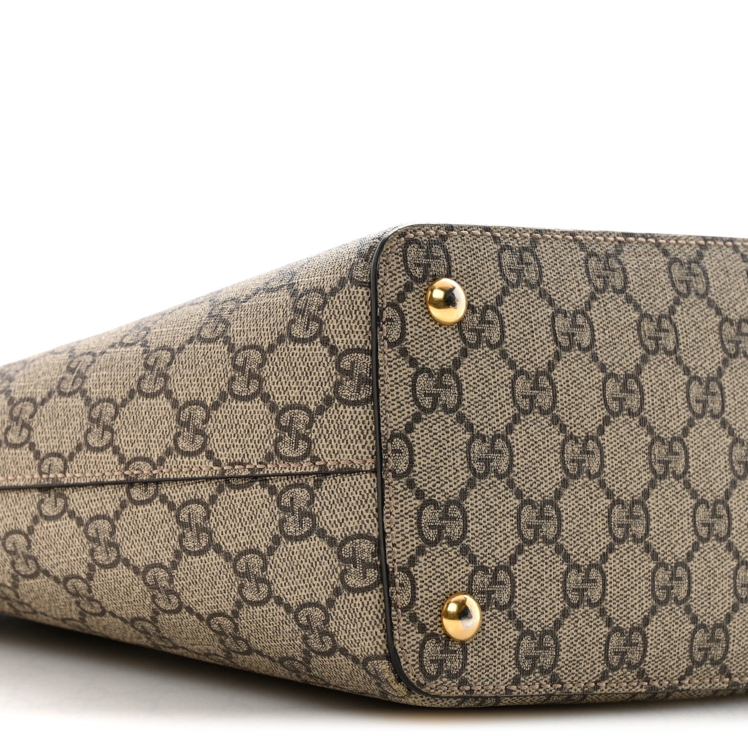 Gucci GG Supreme Monogram Medium Zippered Bucket Tote Beige Tuscany 9 of 10